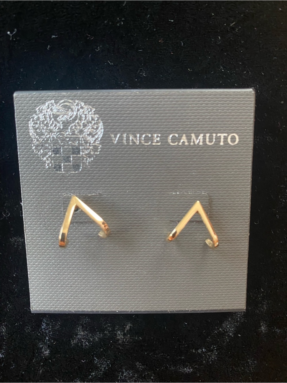 Vince Camuto Rose Gold Symbol (∧) earrings